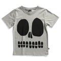 Littlehorn S14 Skull Face Tee Grey Marle